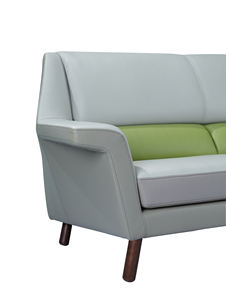 Juego de Sofás Seccionales de Cuero Modernos, Simples y Coloridos de Alta Calidad Personalizables con Colores a Medida para Uso en Villas - Product Image 4