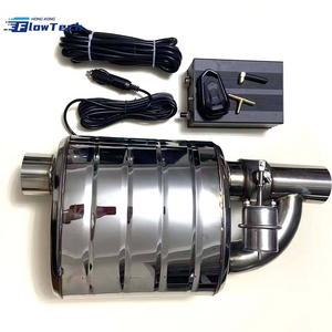 ท่อไอเสียสแตนเลส FlowTech Universal แบบขัดเงา พร้อมรีโมทคอนโทรล ขนาด 2.5 3 นิ้ว อะไหล่ระบบไอเสีย - Product Image 2