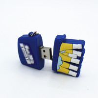 DZ-001 nouveauté de haute qualité 8 Go forme de bouteille de bière pvc clé USB avec porte-clés en métal