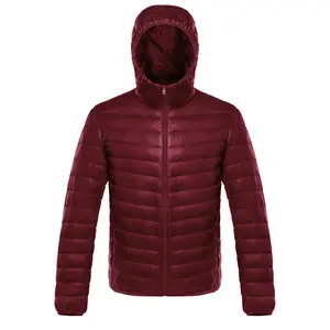 Mens Winter Warm Waterproof Feather Puffer Jacket New Arrival Male Hooded Thick Windproof White Duck Down Jacket Parka