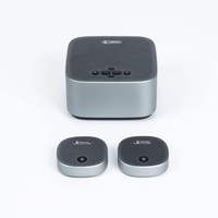 TONGVEO Altavoz de Conferencia USB Bluetooth 5.0 con 2 Micrófonos de Extensión, 8 Matrices de Micrófonos, 8000mAH, Radio de Cobertura de 9m