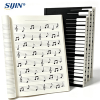 Cuaderno de Partituras Personalizado, Encuadernado con Grapa, Papel para Partituras, para Teoría de Composición Musical y Estudiantes