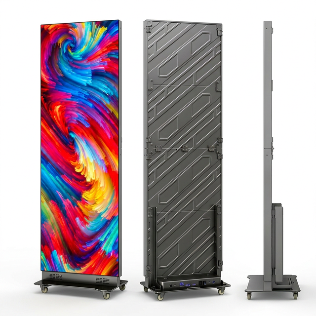 P2 Mirror LED Poster Display Shenzhen Made Slim Indoor Advertising Screen HDR10+ 8K Resolution 2-Year Warranty Business