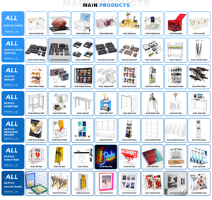 Cajas de Acrílico Coloridas para Dulces al por Mayor, con Asa, Tapa Abatible para <span class=keywords><strong>Supermercado</strong></span>, Contenedor de Lucite para Alimentos Secos a Granel - Product Image 6