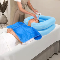Portable PVC portable shampooing bol air cheveux lavage bassin personnes âgées handicapées gonflable shampooing bassin