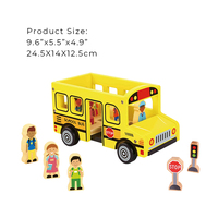 TOOKY-autobús escolar de juguete de madera, juguetes educativos, 9/8kg, 8 juegos, TL437, 18m + 27x60x28cm/0.045CBM, caja cerrada, 25x14,5x13cm