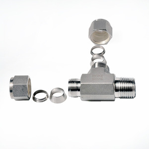 Raccord en T en acier inoxydable ROKE SS316, filetage métrique, connecteur hydraulique - Product Image 5