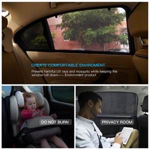 2 шт автомобиля заднее стекло козырек от солнца для защиты конфиденциальности, для детей ясельного возраста для детей и взрослых, двойной слой - Product Image 6