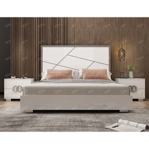 Ensemble de <span class=keywords><strong>chambre</strong></span> à coucher royal de luxe pour adultes, taille king, meubles de <span class=keywords><strong>chambre</strong></span> à coucher pour la maison et l'hôtel, ensemble de meubles de <span class=keywords><strong>chambre</strong></span> à coucher à finition brillante avec table de chevet, <span class=keywords><strong>commode</strong></span> et coffre - Product Image 3