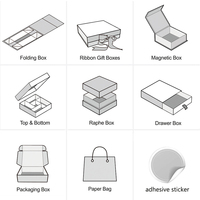 Boîte d'emballage personnalisée avec Logo pour ongles, 50 pièces