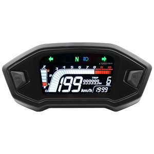 Fábrica ATV motocicleta Universal ABS LCD medidor Digital velocímetro odómetro impermeable motocicleta medidor - Product Image 3
