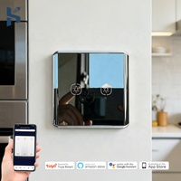 Interruttore Intelligente WiFi Tuya Smart Life N+L Control 2 Gang Standard UK/EU con 10A Max. Corrente