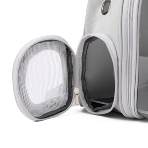 Transportín Transparente, Portátil y Transpirable para Perros y Gatos, de Doble Correa para Hombro, con Cierre de Cremallera y Capacidad para 6.5 kg - Product Image 4