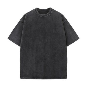 Men's Oversized Custom Streetwear <b>Y2K</b> T-<b>Shirts</b> 100% Cotton Knitted Breathable Short Sleeve - Product Image 3