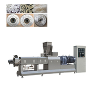Machine d'extrudeuse enrichie de riz artificiel ligne de production de traitement fabricant de produits céréaliers instantanés nutritionnels en acier inoxydable