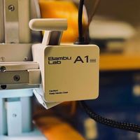 Imprimante 3D FDM Bambu Lab A1 Mini, haute vitesse, nivellement automatique, imprimante compacte pour la maison, l'éducation, les projets de bricolage