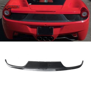 Decoración de Parachoques Trasero de Fibra de Carbono Seca de Buena Calidad, Estilo OEM, para Ferrari 458 - Product Image 1