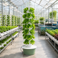 Système de culture verticale aéroponique empilable, vente directe usine, pour légumes et herbes, culture domestique, avec pompe