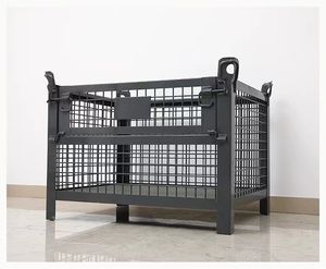 Prix usine Durable <span class=keywords><strong>Metal</strong></span> Wire Mesh Turnover <span class=keywords><strong>Cage</strong></span> Q235 Steel 3000KG Capacité Taille personnalisable pour une utilisation en atelier - Product Image 5