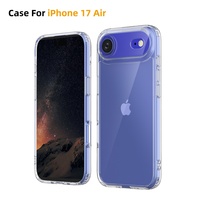Coque antichoc pour iPhone 17 Air 17 Pro Max avec coins à coussin d'air et dos résistant aux rayures