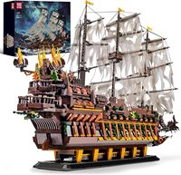 Modèle du Flying Dutchman, ensemble de blocs en plastique ABS éducatif à construire soi-même, jouet de construction pour enfants, kit de construction sur le thème du transport