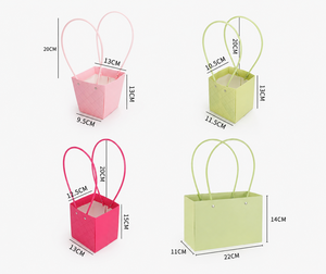 Boîte à fleurs de luxe à long manche, sac cadeau pour demande en mariage d'une demoiselle d'honneur, porte-fleurs décoratif, boîte à dragées de mariage unique - Product Image 3