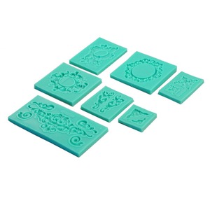 European Relief Pattern <b>Silicone</b> Fondant Tool Cake Decoration Circumference Piping Mold Chocolate <b>Baking</b> Supplies - Product Image 4