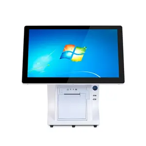 Caixa registradora POS de 15 polegadas, sistema de pagamento com impressora térmica, sistema pos com software