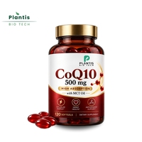 120 gélules molles CoQ10 non-OGM, antioxydant 500mg, coenzyme Q10, complément alimentaire pour la santé cardiaque et le soutien énergétique