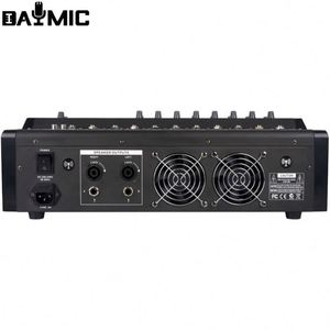 เครื่องผสมสัญญาณเสียง QIHANG 8 แชนแนล พร้อมเอฟเฟค DSP 16 แบบ กำลังขับ 2x300W/8โอห์ม ช่องต่อ USB พร้อมบลูทูธ สำหรับดีเจมืออาชีพ ผลิตโดยโรงงาน OEM - Product Image 2