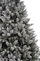 Sapin de Noël Artificiel de Luxe en PVC et Métal de 96 Pouces, 1430 Aiguilles, 550 Lumières, Design Floqué, Arbre Autoportant pour Intérieur/Extérieur