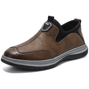 Zapatos de Cuero para Hombre, Nuevos, Modernos y a la Moda, Casuales, Cómodos, Versátiles, Estilo Británico Minimalista, para Caminar - Product Image 6
