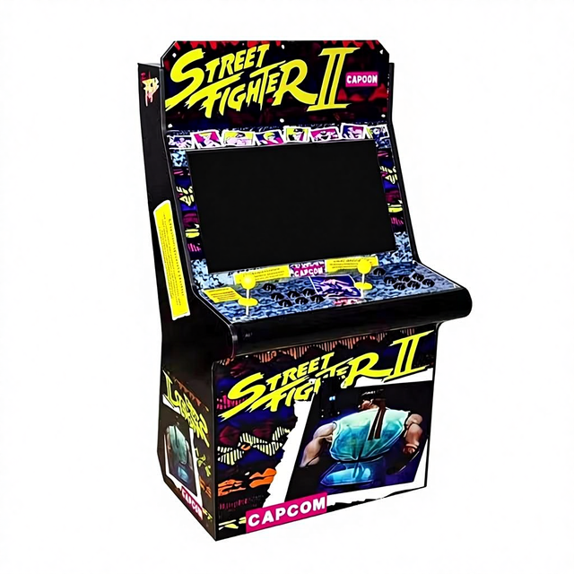 Nostalgic Retro Street Fighter Video Console 32 Inch LCD Screen 2 Players Coin Operated Professional Wooden Arcade Game Machine