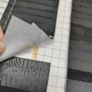 कार सीट सोफा फर्नीचर के लिए काले रंग का पीवीसी कृत्रिम चमड़ा ताजा स्टॉक रेक्सिन चमड़ा - Product Image 6