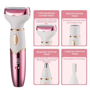 Épilateur rotatif électrique multifonction 4 en 1 pour le soin du corps des femmes, usage domestique, rasoir pour enlever les poils - Product Image 1