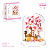 Ensemble de mini blocs de construction Sakura Tree House P2543, 150 pièces, boîte de présentation, base blanche, décoration, 6+ ans, jouets Brikcs, cadeaux