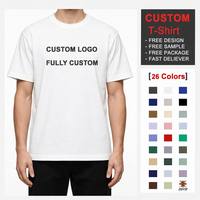 T-shirt personnalisé en coton peigné 230 GSM, coton lourd, manches courtes, t-shirt homme, impression de logo, streetwear, marque privée