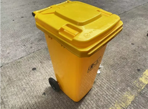 Conteneur de collecte des déchets commercial <span class=keywords><strong>sur</strong></span> roues avec couvercle - Conteneur extérieur grand format populaire avec couvercle - Product Image 5