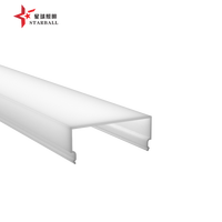 Profilé lumineux LED linéaire encastré au plafond carré de 9075 mm, série 6000, aluminium anodisé, surface IP20, garantie 5 ans, utilisation en bureau