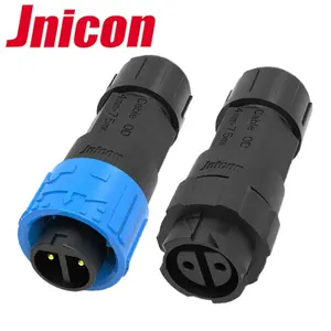 Jnicon M16 Konektor Tahan Air Ip67, Kawat Ke Kawat 2 3 4 5 6 8 Pin