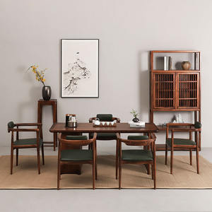 Venta al por mayor de madera maciza de nogal negro, losa de tablero grande, escritorio de oficina, muebles para el hogar, apartamento, estilo europeo, diseño personalizable - Product Image 2