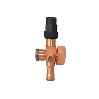 Vanne rotative manuelle plaquée acier avec connecteur en acier pour pièces de compresseur industrielles dans le domaine de la réfrigération et de l'échange de chaleur