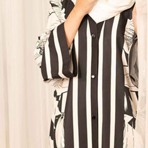 High Quality Islamic Women Long Sleeve Modest Abaya Dress Round Neck Floor Length Solid Color Cotton Casual Daily Wear Middle - Product Image 4