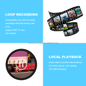 7 inch bốn kênh BSD DVR thời gian thực ghi âm IPS màn hình phía trước phía sau camera phía sau Chất lượng cao DVR hệ thống - Product Image 3