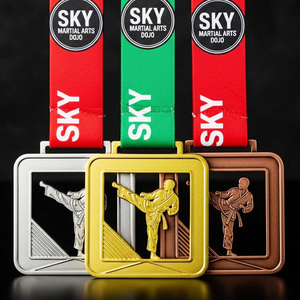 Medalla Profesional de Kung Fu en Aleación de Zinc con Estampado 3D y Esmalte Suave para Campeonatos y Torneos - Product Image 2