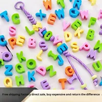 Perles de lettres en acrylique colorées de 6 mm de la marque QIQI, modèle 25-8-22, accessoires DIY pour chaînes de téléphone et porte-clés, emballées en OPP, fabriquées en Chine, Zhejiang