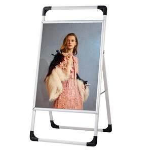 Floor Standing Aluminum Magazine Shelf for