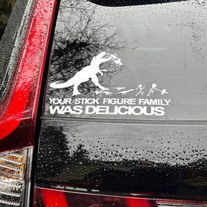 Personalisasi stiker decal mobil keluarga vinil kami lucu di belakang mobil - Product Image 2