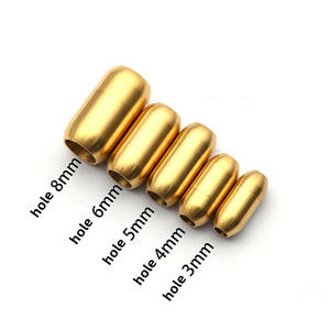 도매 DIY 보석 찾기 폐쇄 구멍 3mm 4mm 5mm 6mm 8mm 스테인레스 스틸 캡슐 배럴 팔찌 걸쇠 - Product Image 4