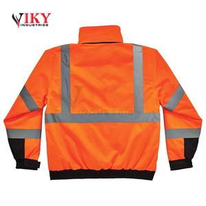 Veste réfléchissante de haute visibilité pour l'hiver, vêtements de sécurité pour le bâtiment - Product Image 4
